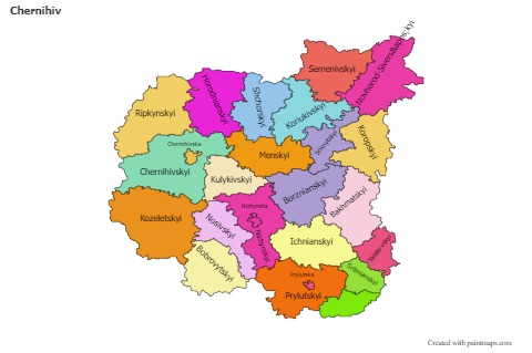 Contoh Peta untuk Chernihiv (berwarna)