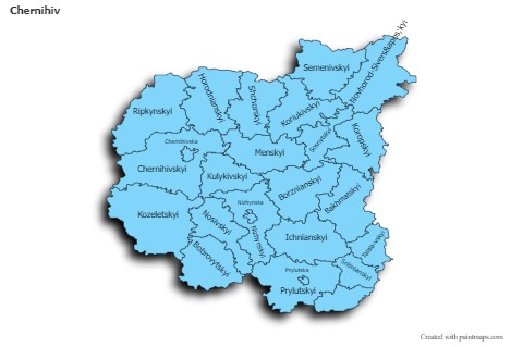 Contoh Peta untuk Chernihiv (biru,bayangan)