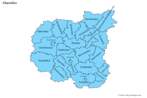 Contoh Peta untuk Chernihiv (biru)