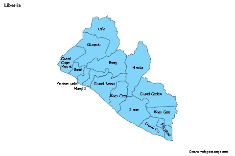 Sample Maps for Liberia (blue)