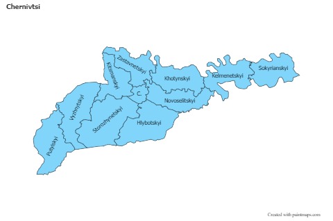Contoh Peta untuk Chernivtsi (biru)