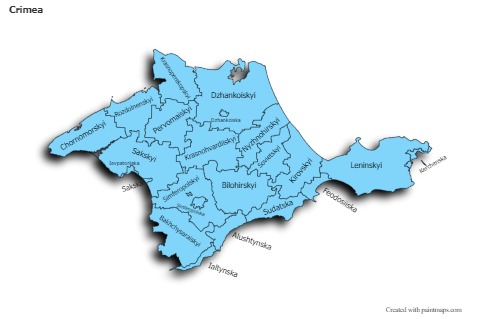 Sample Maps for Crimea (blue,shadowy)