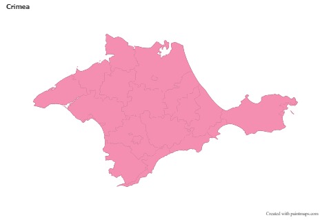 Sample Maps for Crimea (pink,outline)