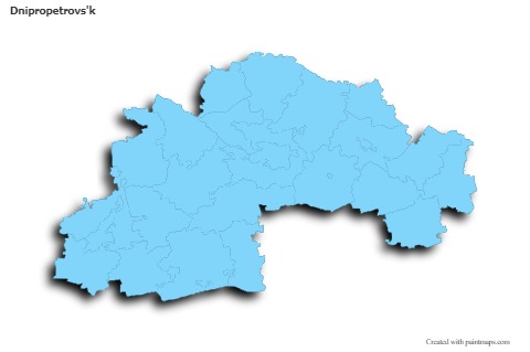Sample Maps for Dnipropetrovs'k (blue,outline,shadowy)