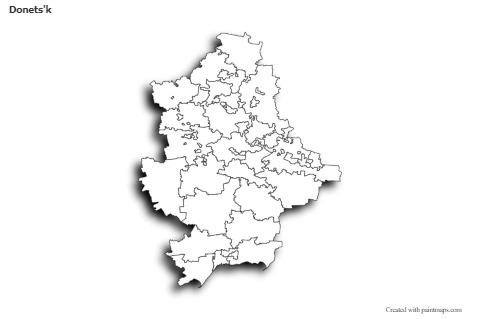 Sample Maps for Donets'k (black-white,shadowy)