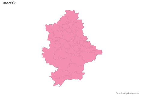 Sample Maps for Donets'k (pink,outline)