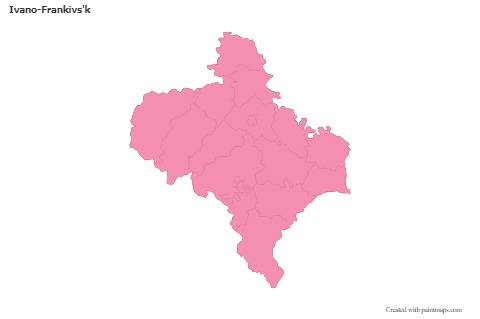 Mapas de muestra para Ivano-Frankivs'k (rosa,contorno)
