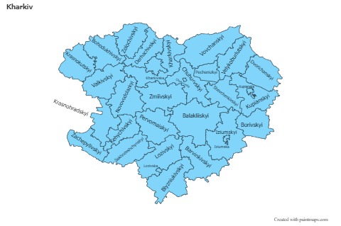 Kharkiv için Örnek Haritalar (mavi)