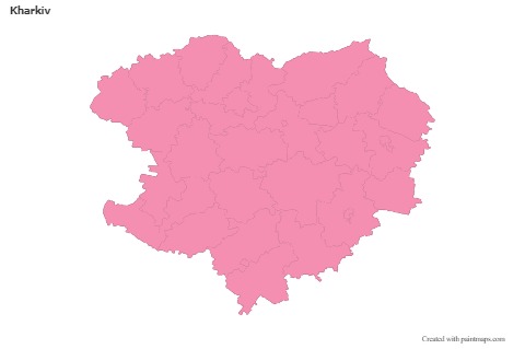 Kharkiv için Örnek Haritalar (pembe,anahat)