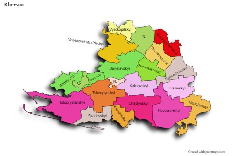 Sample Maps for Kherson (colored,shadowy)
