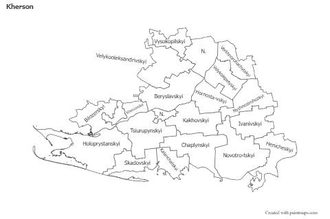Sample Maps for Kherson (black-white)