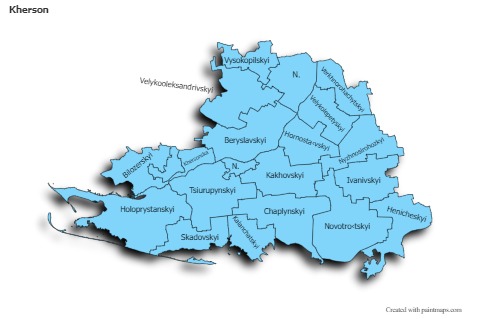 Sample Maps for Kherson (blue,shadowy)