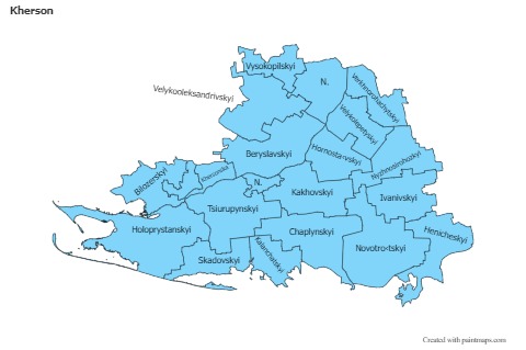 Sample Maps for Kherson (blue)
