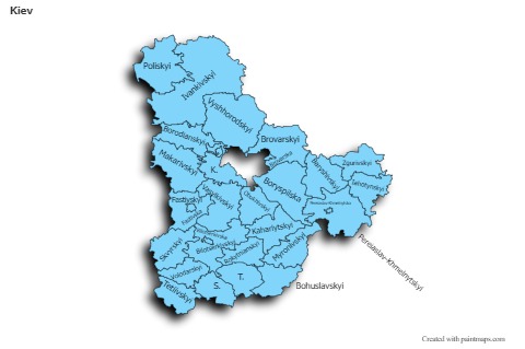 Sample Maps for Kiev (blue,shadowy)