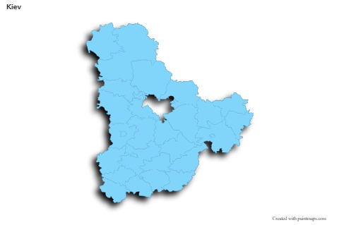 Sample Maps for Kiev (blue,outline,shadowy)
