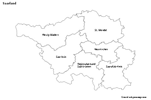 Sample Maps for Saarland (black-white)