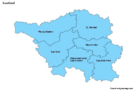 Sample Maps for Saarland (blue)