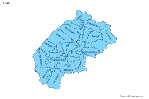 Sample Maps for L'viv (blue)