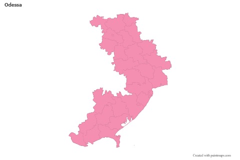 Odessa için Örnek Haritalar (pembe,anahat)