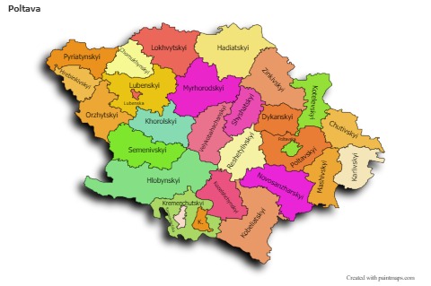 Sample Maps for Poltava (colored,shadowy)