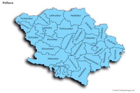 Sample Maps for Poltava (blue,shadowy)