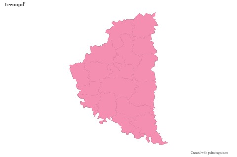 Ternopil' için Örnek Haritalar (pembe,anahat)