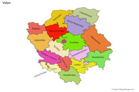 Sample Maps for Volyn (colored)
