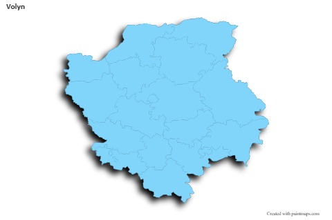 Sample Maps for Volyn (blue,outline,shadowy)