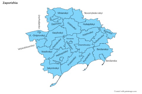 Contoh Peta untuk Zaporizhia (biru)