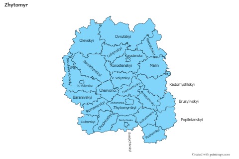 Sample Maps for Zhytomyr (blue)