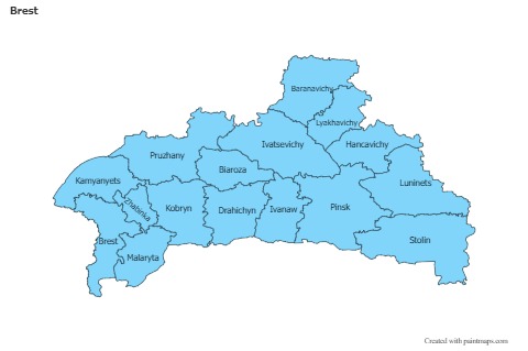 Contoh Peta untuk Brest (biru)
