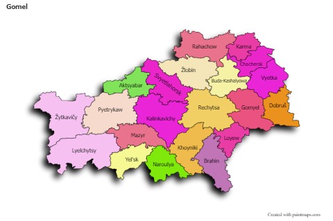 Sample Maps for Gomel (colored,shadowy)