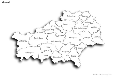 Sample Maps for Gomel (black-white,shadowy)
