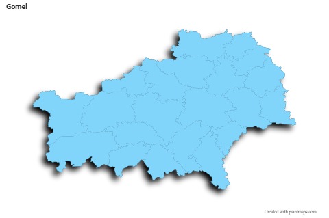 Sample Maps for Gomel (blue,outline,shadowy)