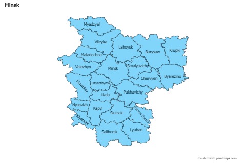 Contoh Peta untuk Minsk (biru)