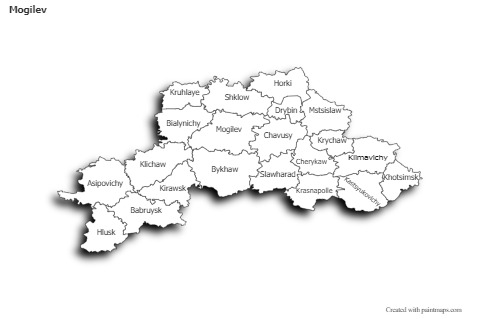 Sample Maps for Mogilev (black-white,shadowy)