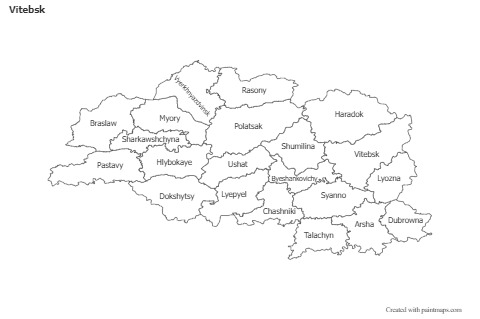 Vitebsk için Örnek Haritalar (siyah-beyaz)