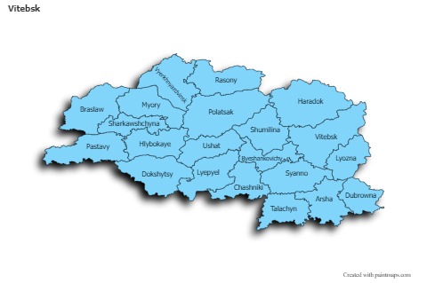 Vitebsk için Örnek Haritalar (mavi,gölgeli)
