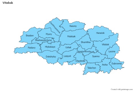 Vitebsk için Örnek Haritalar (mavi)