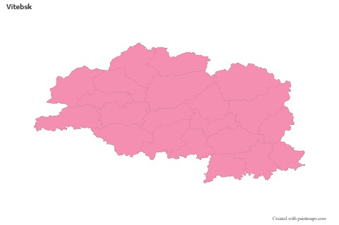 Vitebsk için Örnek Haritalar (pembe,anahat)