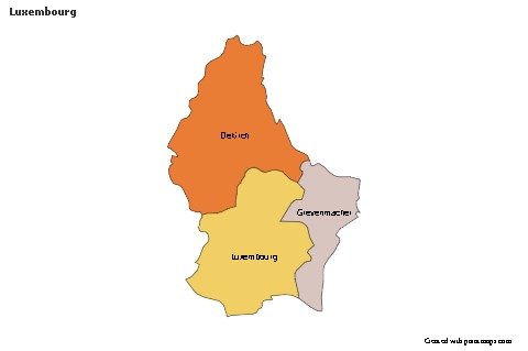 Sample Maps for Luxembourg (colored)