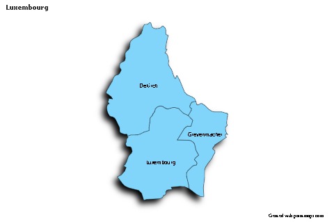 Sample Maps for Luxembourg (blue,shadowy)