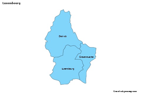Sample Maps for Luxembourg (blue)
