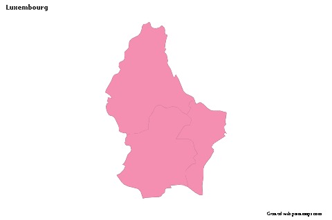 Sample Maps for Luxembourg (pink,outline)