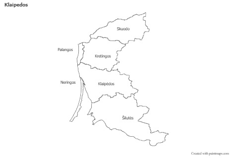 Sample Maps for Klaipedos (black-white)