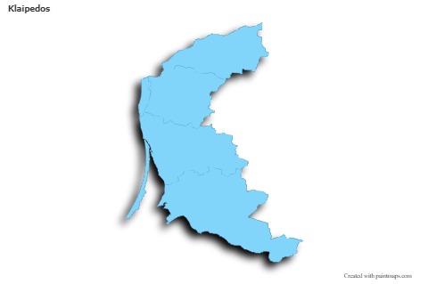 Sample Maps for Klaipedos (blue,outline,shadowy)