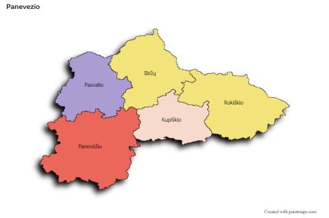 Sample Maps for Panevezio (colored,shadowy)