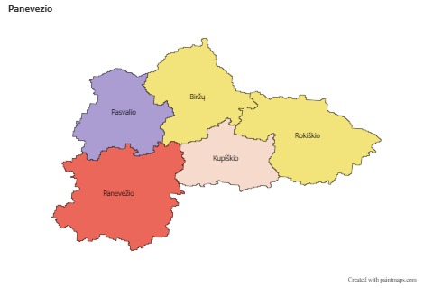 Sample Maps for Panevezio (colored)