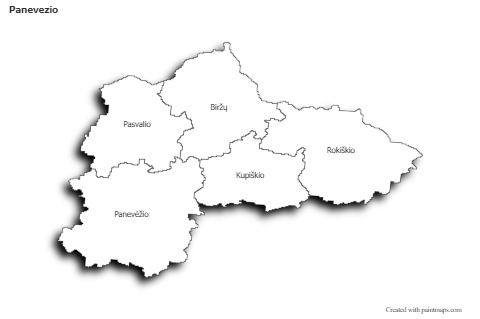 Sample Maps for Panevezio (black-white,shadowy)