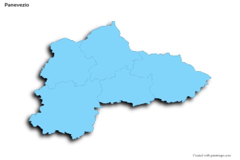 Sample Maps for Panevezio (blue,outline,shadowy)